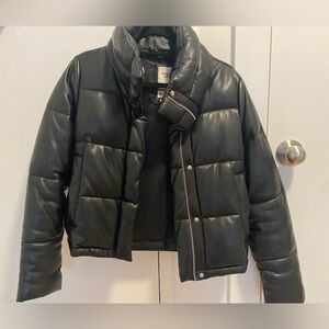 Abercrombie Vegan Leather Puffer
